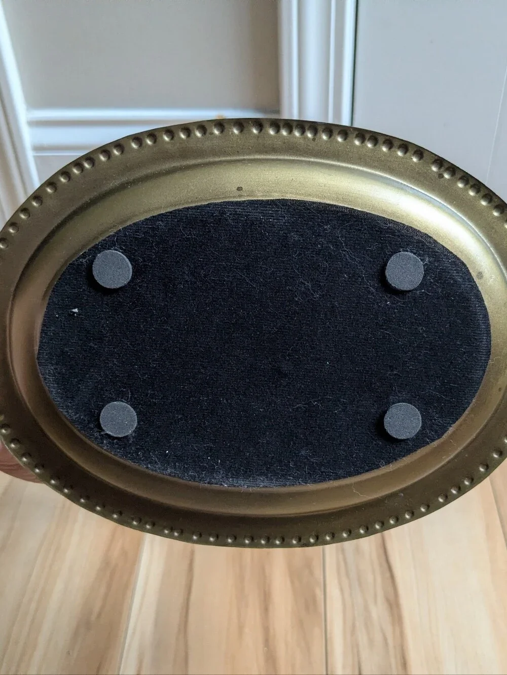 Brass Elk Antler Jewelry Stand with Tray